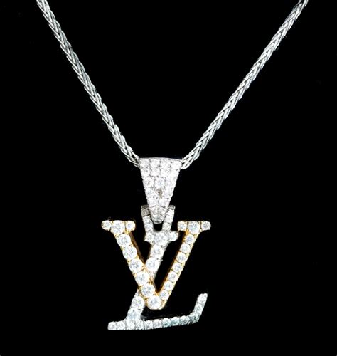 louis vuitton pendant only|louis vuitton necklace with diamond.